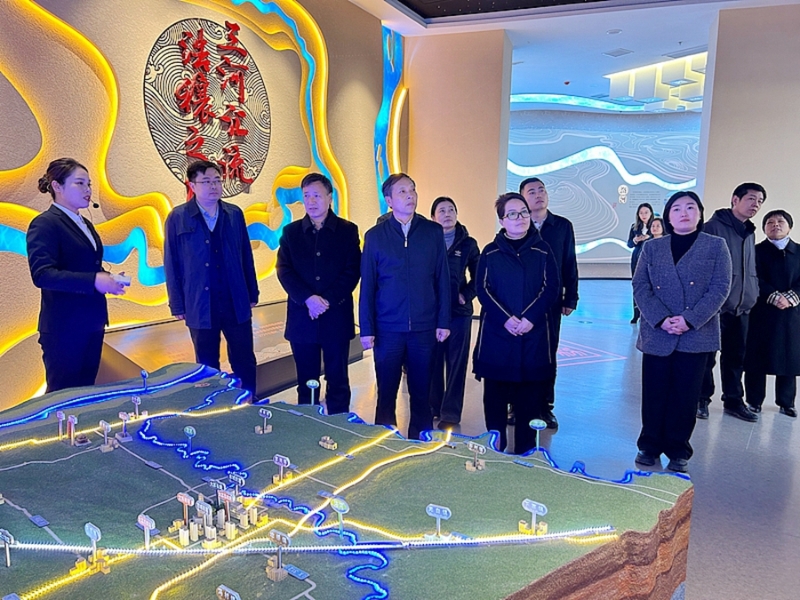 省政协来大荔县调研文史馆建设工作。