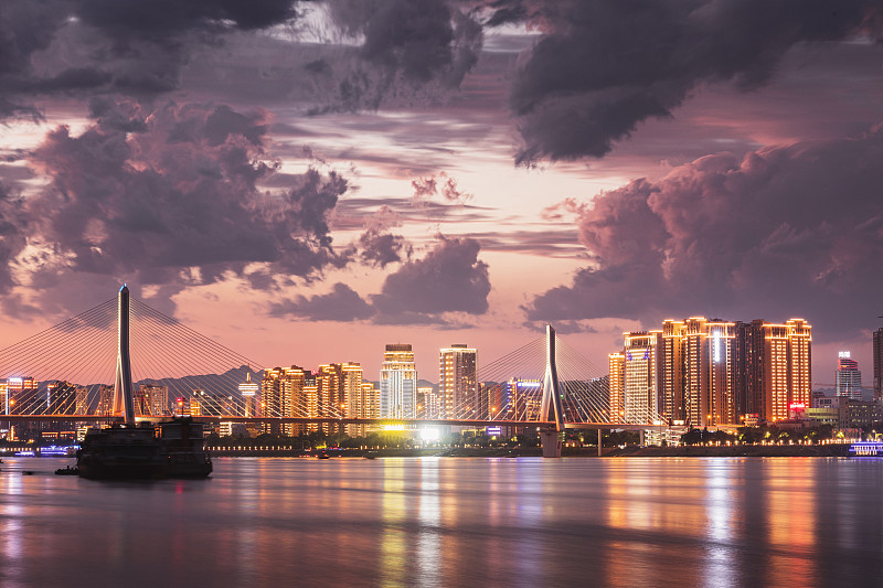 水电之都 宜昌夜景图片下载