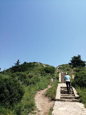 "恒山是五岳中的北岳是道教圣地,不愿爬山的也可坐索道,其实索道根本没有必要。山顶的景色还是要欣赏的_恒山"的评论图片