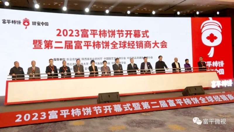 2023富平柿饼节暨第二届富平柿饼全球经销商大会开幕。