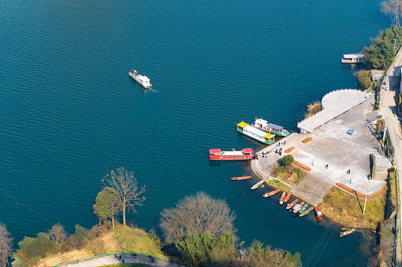 清江河航拍风光图片下载