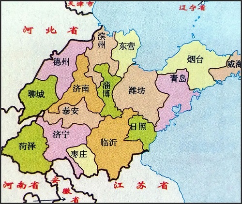 山东地图简图版(1)