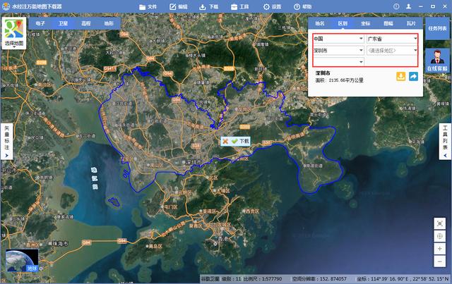 省市县行政区划边界下载