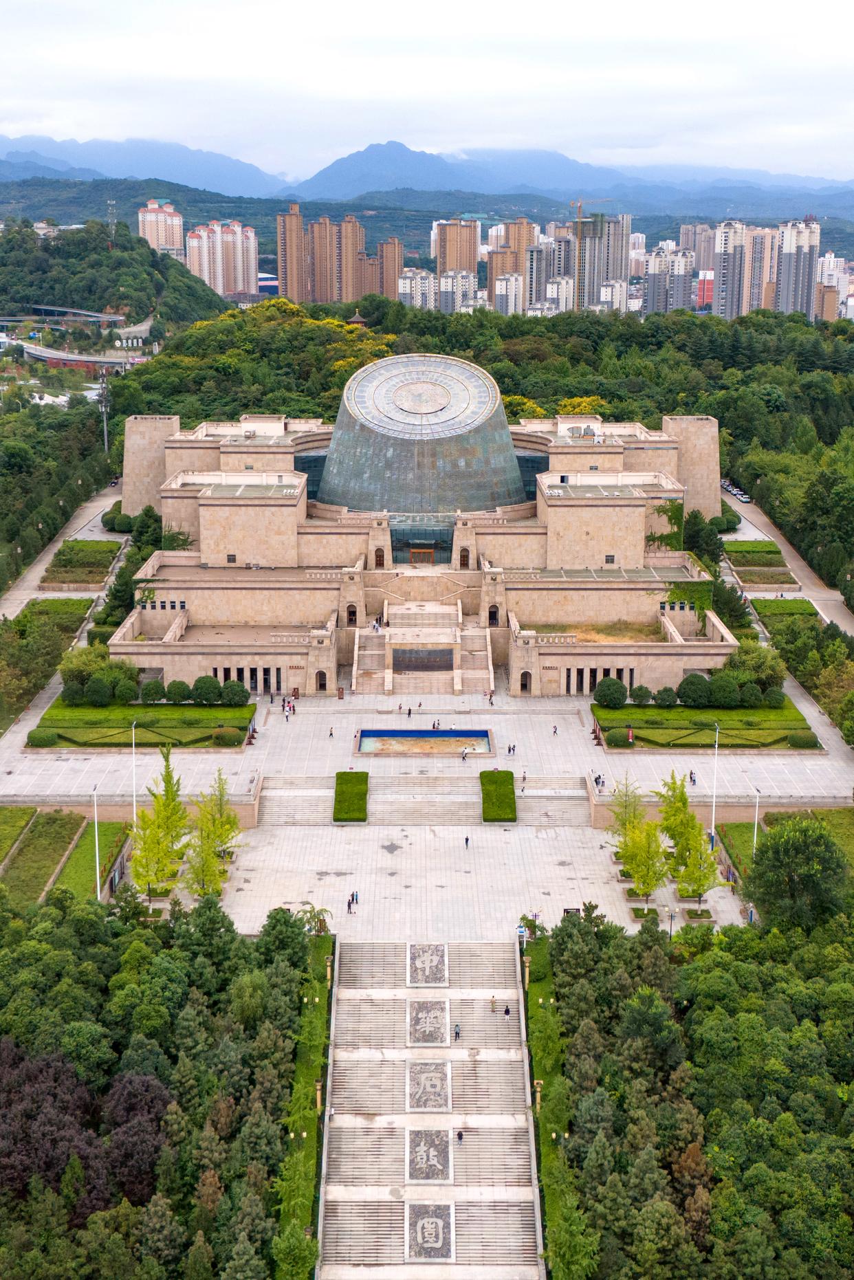 宝鸡青铜器博物院（无人机照片，2024年9月5日摄）。新华社记者 邹竞一 摄