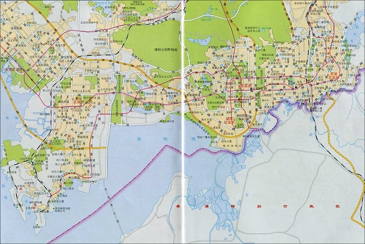 深圳市区地图高清版(1)